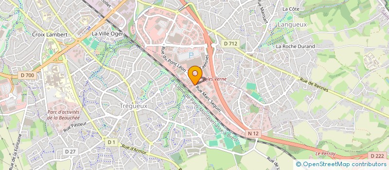 localisation de l'entreprise SARL NINA  TREGUEUX