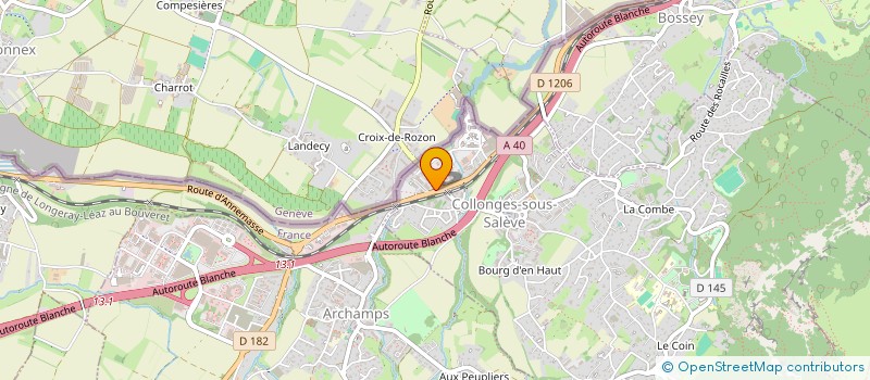 localisation de l'entreprise SARL NINA  COLLONGES-SOUS-SALEVE