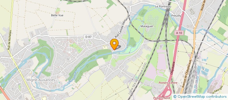 localisation de l'entreprise SARL NIOLLET  MIGNE-AUXANCES