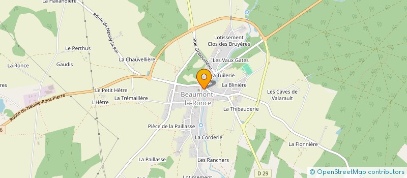 localisation de l'entreprise SARL NOIRTAULT  BEAUMONT-LOUESTAULT