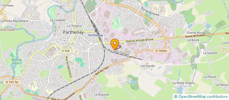 localisation de l'entreprise SARL NONTORT à PARTHENAY