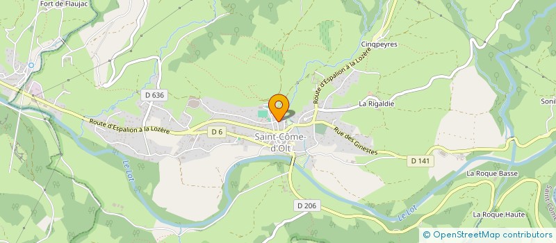 localisation de l'entreprise SARL NORD AVEYRON CONTROLE  ESPALION