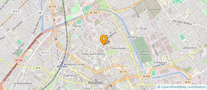localisation de l'entreprise SARL NORD BATI RENOVE à ROUBAIX