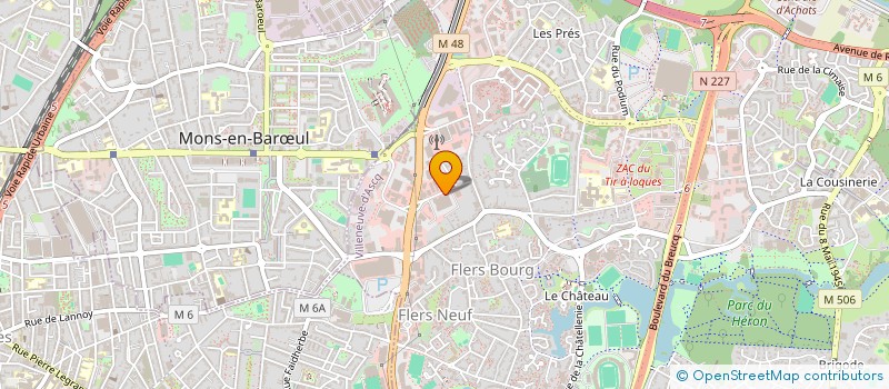 localisation de l'entreprise SARL NORD BOISSONS  VILLENEUVE-D'ASCQ