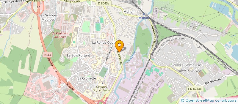 localisation de l'entreprise SARL NORD ETANCHE à CHARLEVILLE-MEZIERES