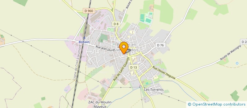 localisation de l'entreprise SARL NORD FORET à BOHAIN-EN-VERMANDOIS