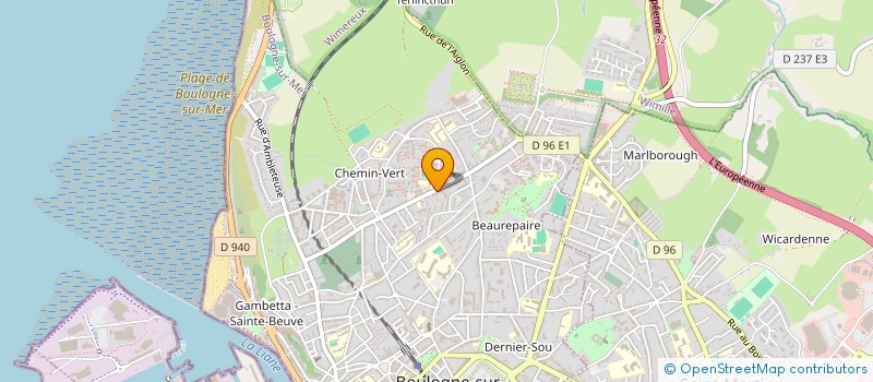 localisation de l'entreprise SARL NORD-FRUITS à BOULOGNE-SUR-MER