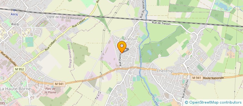 localisation de l'entreprise SARL NORD INVESTIM  TRESSIN