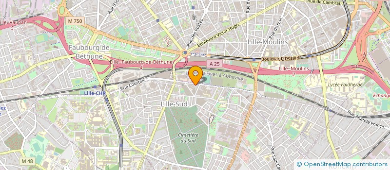 localisation de l'entreprise SARL NORD PEINTURE AMENAGEMENT à LILLE