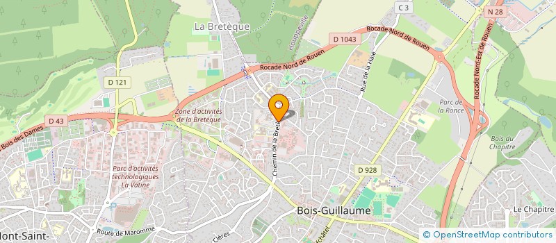 localisation de l'entreprise SARL NORMANDIE BUREAUTIQUE à BOIS-GUILLAUME