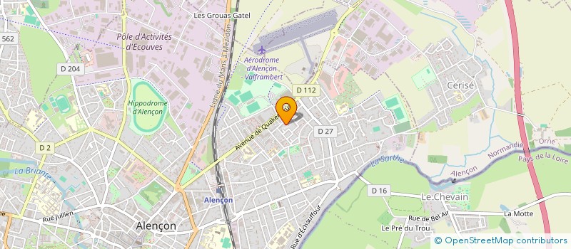 localisation de l'entreprise SARL NORMANDIE NEGOCE à ALENCON