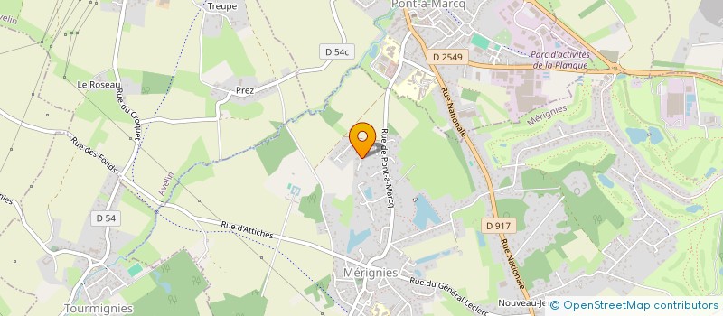 localisation de l'entreprise SARL NOROSEC  MERIGNIES