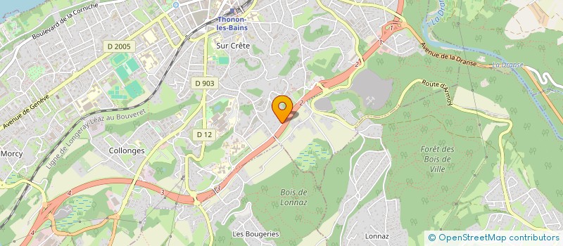 localisation de l'entreprise SARL NOS QUATRE SAISONS à THONON-LES-BAINS
