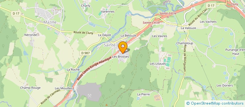 localisation de l'entreprise SARL NOTI  SAINTE-CECILE