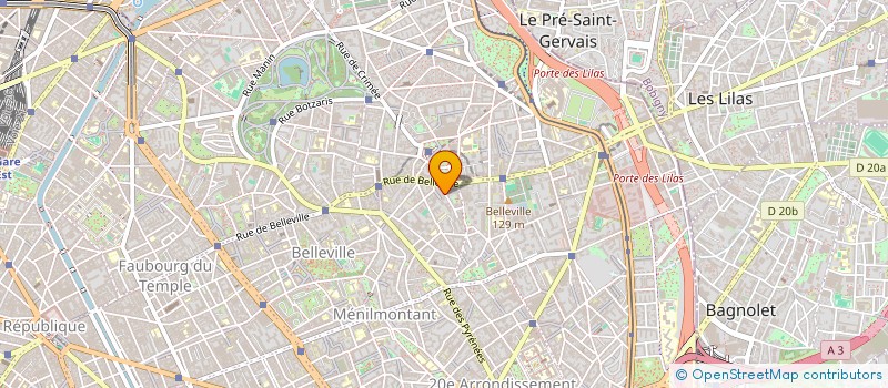 localisation de l'entreprise SARL NOTRE UNIVERS  PARIS