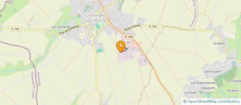 localisation de l'entreprise SARL NOUHET S.P MENUISERIE  COULONGES-SUR-LAUTIZE