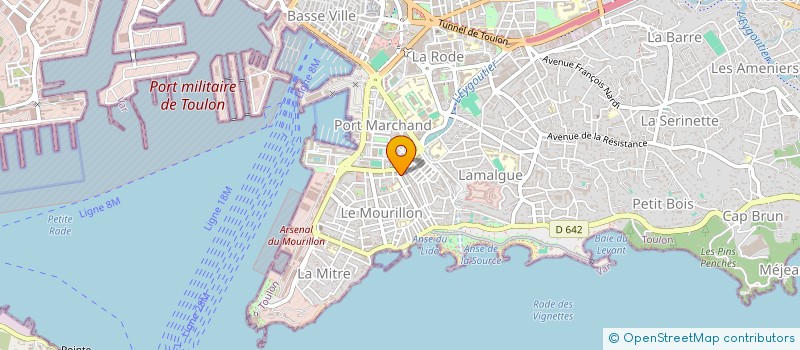 localisation de l'entreprise SARL NOUVELLE CAVE DU SUD EST  TOULON