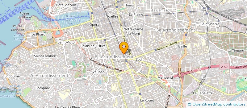 localisation de l'entreprise SARL NOUVELLE OPTIQUE BERGAZZY à MARSEILLE