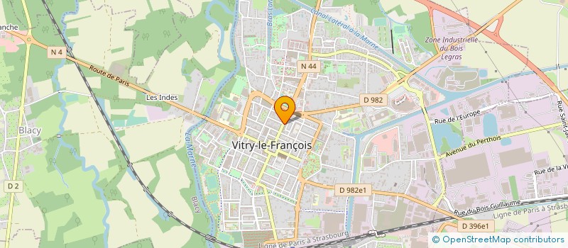 localisation de l'entreprise SARL NOUVELLE TELE AUDI  VITRY-LE-FRANCOIS