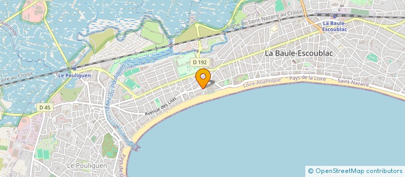 localisation de l'entreprise SARL NOUVELLE VAGUE à LA BAULE-ESCOUBLAC