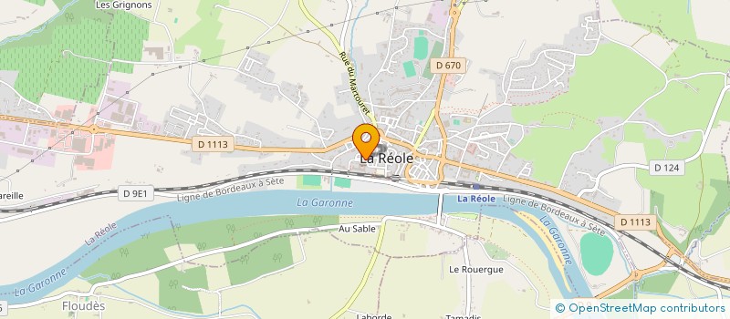 localisation de l'entreprise SARL NOUVELLE VAGUE  LA REOLE