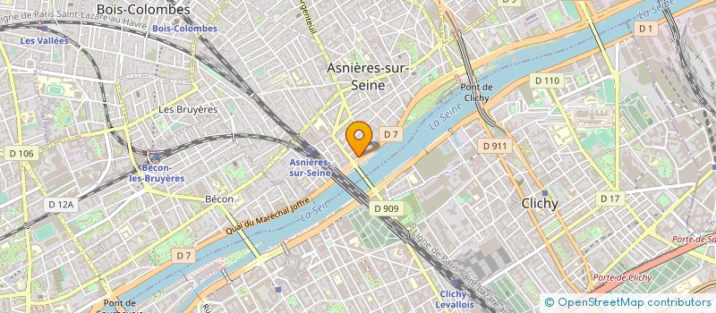 localisation de l'entreprise SARL NOUVELLES CARROSSERIES 2000  ASNIERES-SUR-SEINE