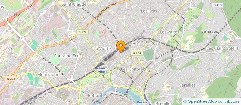localisation de l'entreprise SARL NOV'IN à BESANCON