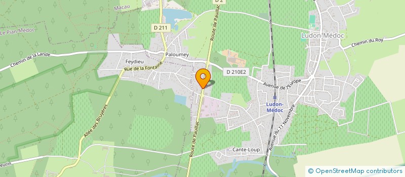 localisation de l'entreprise SARL NOVA  LUDON-MEDOC