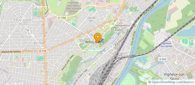 localisation de l'entreprise SARL NOVATIR à ATHIS-MONS