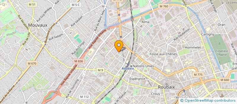 localisation de l'entreprise SARL NS SPEED  ROUBAIX