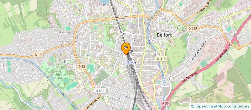 localisation de l'entreprise SARL NUITS ET LOISIRS  BELFORT