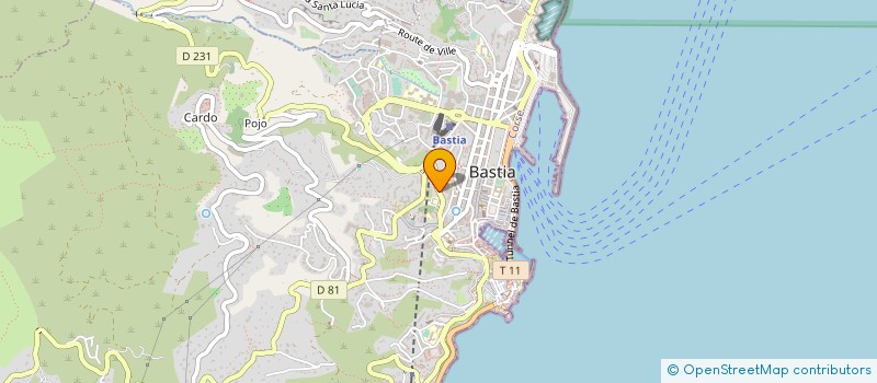localisation de l'entreprise SARL NUMERICA  BASTIA