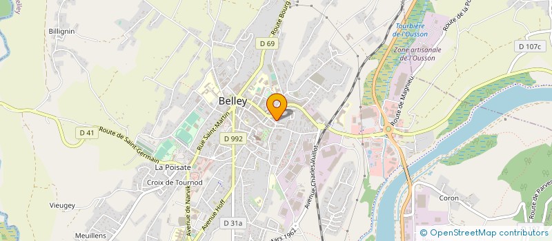 localisation de l'entreprise SARL NUOVO à BELLEY