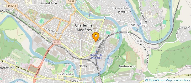 localisation de l'entreprise SARL NUTRI FORM  CHARLEVILLE-MEZIERES