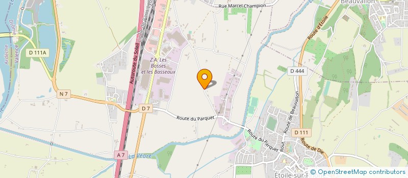 localisation de l'entreprise SARL NUTRINAT à ETOILE-SUR-RHONE