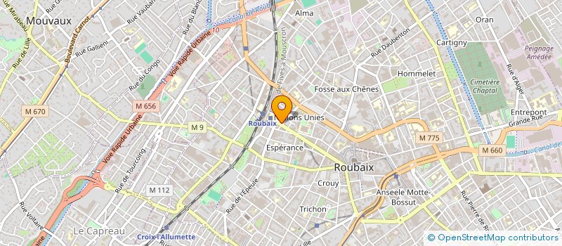 localisation de l'entreprise SARL NUVO  ROUBAIX