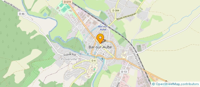 localisation de l'entreprise SARL NYMPHEA à BAR-SUR-AUBE
