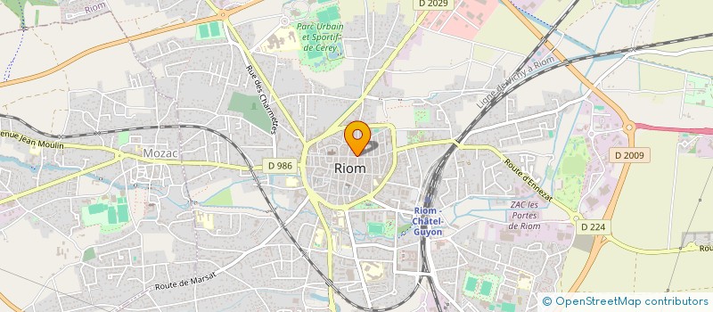 localisation de l'entreprise SARL NYMPHEA à RIOM