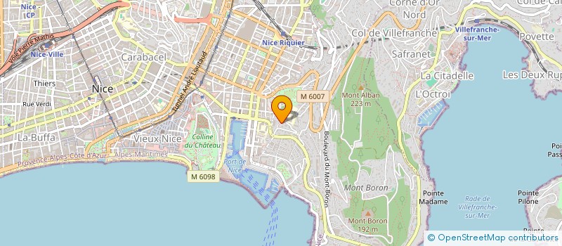 localisation de l'entreprise SARL NYX RENT à NICE