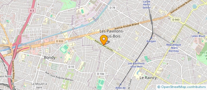 localisation de l'entreprise SARL O CANTINHO DO CHURASCO  LES PAVILLONS-SOUS-BOIS