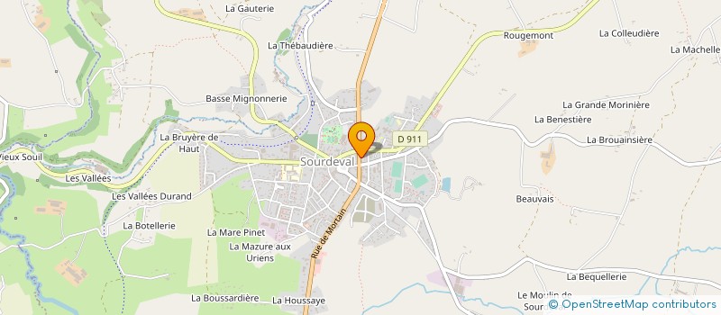 localisation de l'entreprise SARL O' DOUCEURS SUCREES  SOURDEVAL