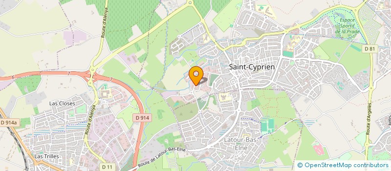 localisation de l'entreprise SARL O'FORMAT  SAINT-CYPRIEN