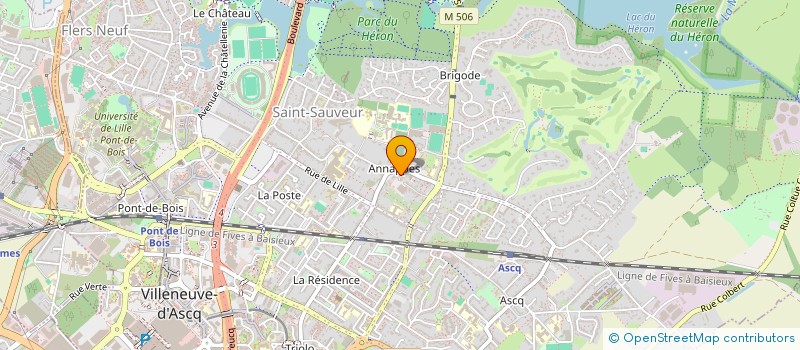 localisation de l'entreprise SARL O'REPERE à VILLENEUVE-D'ASCQ