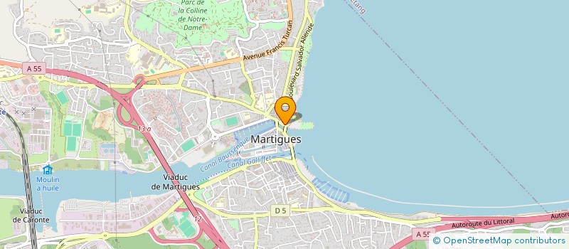 localisation de l'entreprise SARL O TOP à MARTIGUES