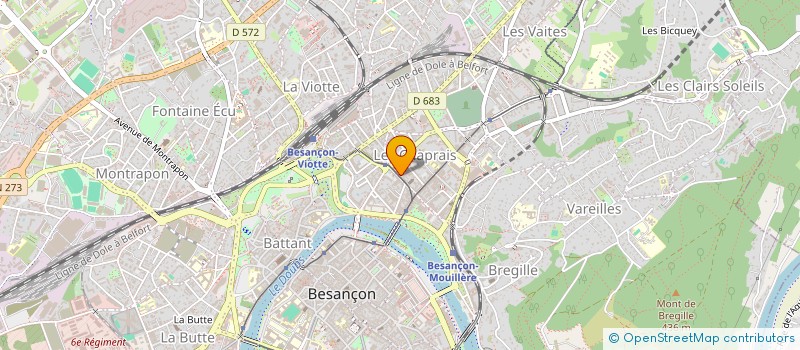 localisation de l'entreprise SARL O2 BESANCON à BESANCON