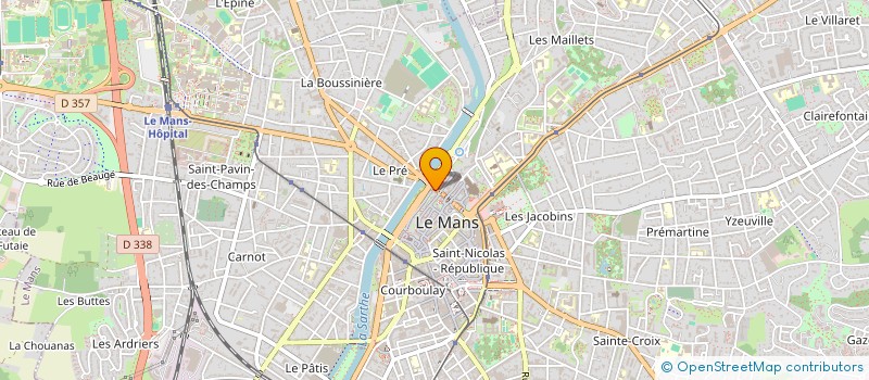 localisation de l'entreprise SARL O2 LE MANS NORD à LE MANS