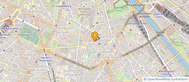 localisation de l'entreprise SARL O2 PARIS 13  PARIS