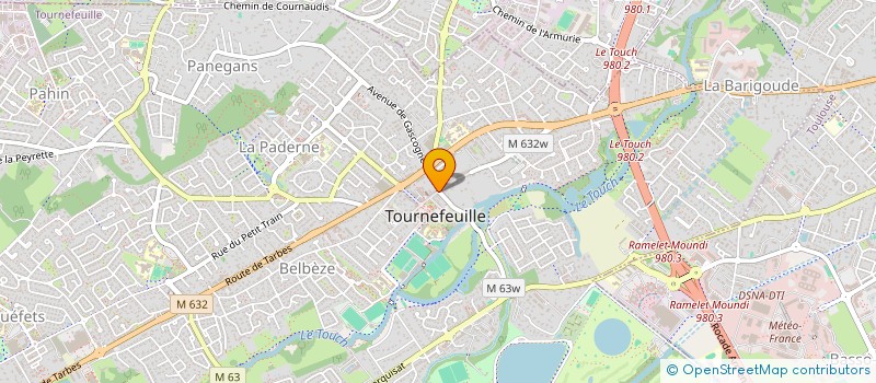 localisation de l'entreprise SARL O2 TOULOUSE OUEST à TOURNEFEUILLE