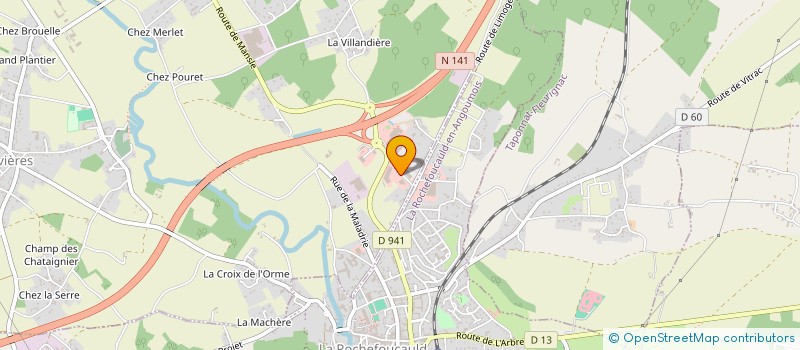 localisation de l'entreprise SARL OB LA ROCHEFOUCAULD à RIVIERES