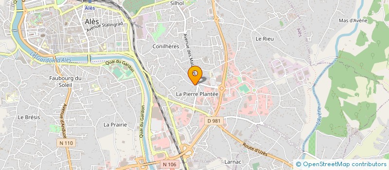 localisation de l'entreprise SARL OBJECTIF IMMOBILIER à ALES